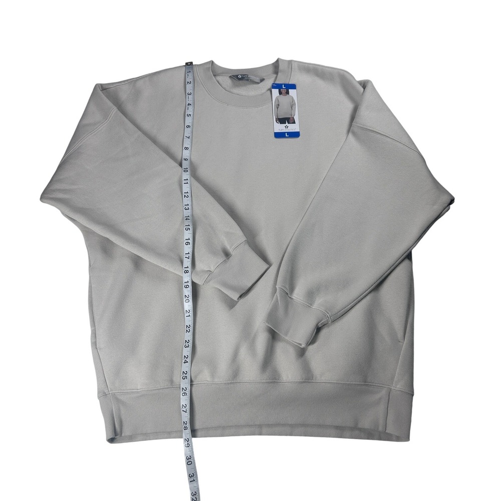 Tuff Athletics Matte Pearl Crewneck Sweatshirt Oversized Comfort Size Large NEW - Picture 3 of 9